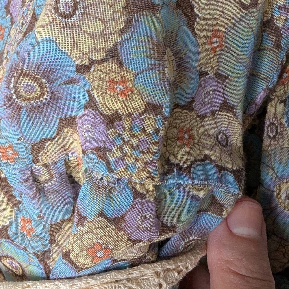 Gunne Sax vintage floral dress sz M - Picture 14 of 16